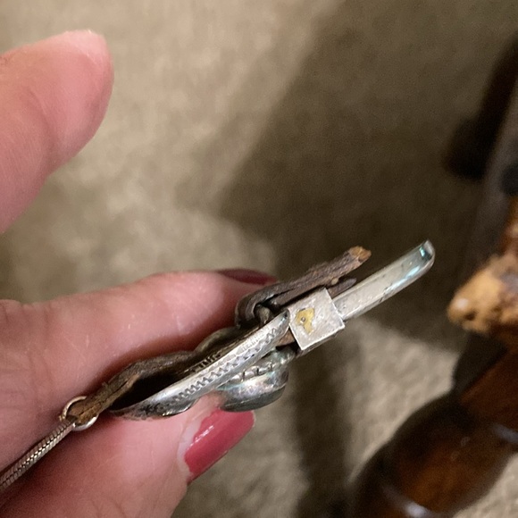 Remade old 10K and Sterling watch band necklace - Picture 14 of 16